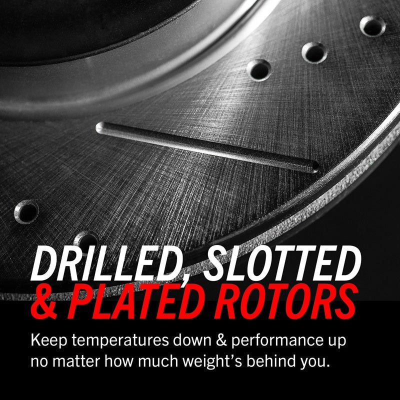 Evolution Drilled, Slotted & Zinc Plated Front Rotors Tacoma (2016-2023) - Image 3