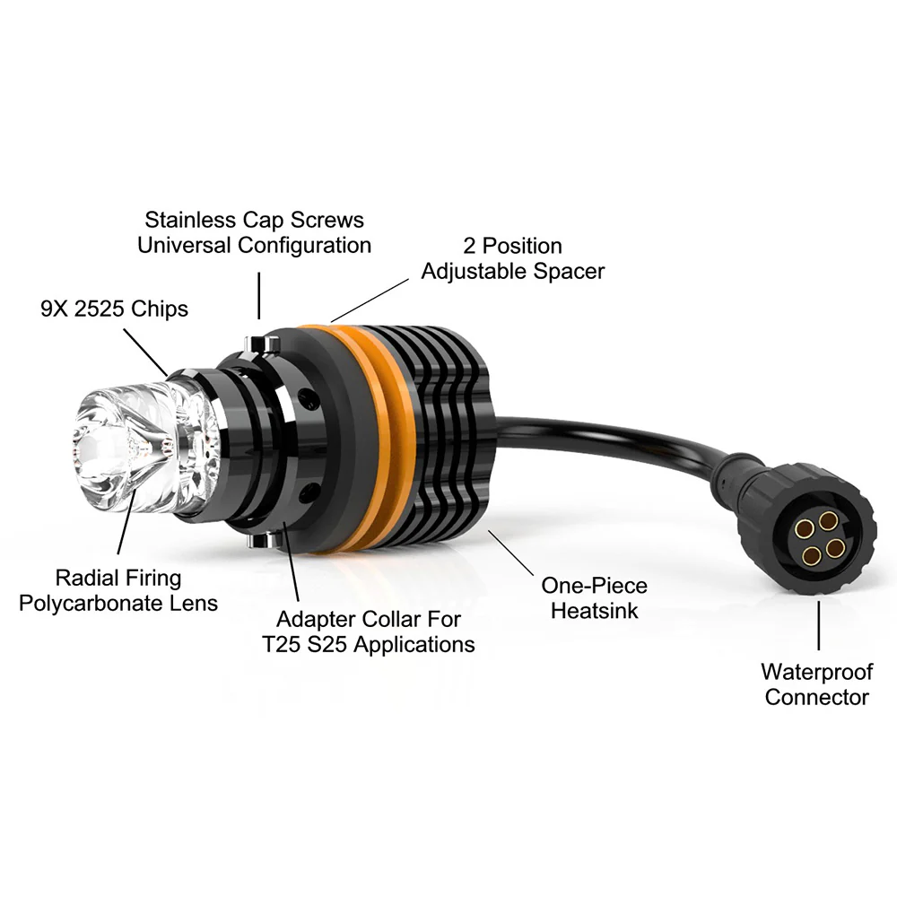 Extreme Amber LED Turn Signal / DRL Kit 4Runner (2014-2024) & Tacoma (2016-2023) - Image 6