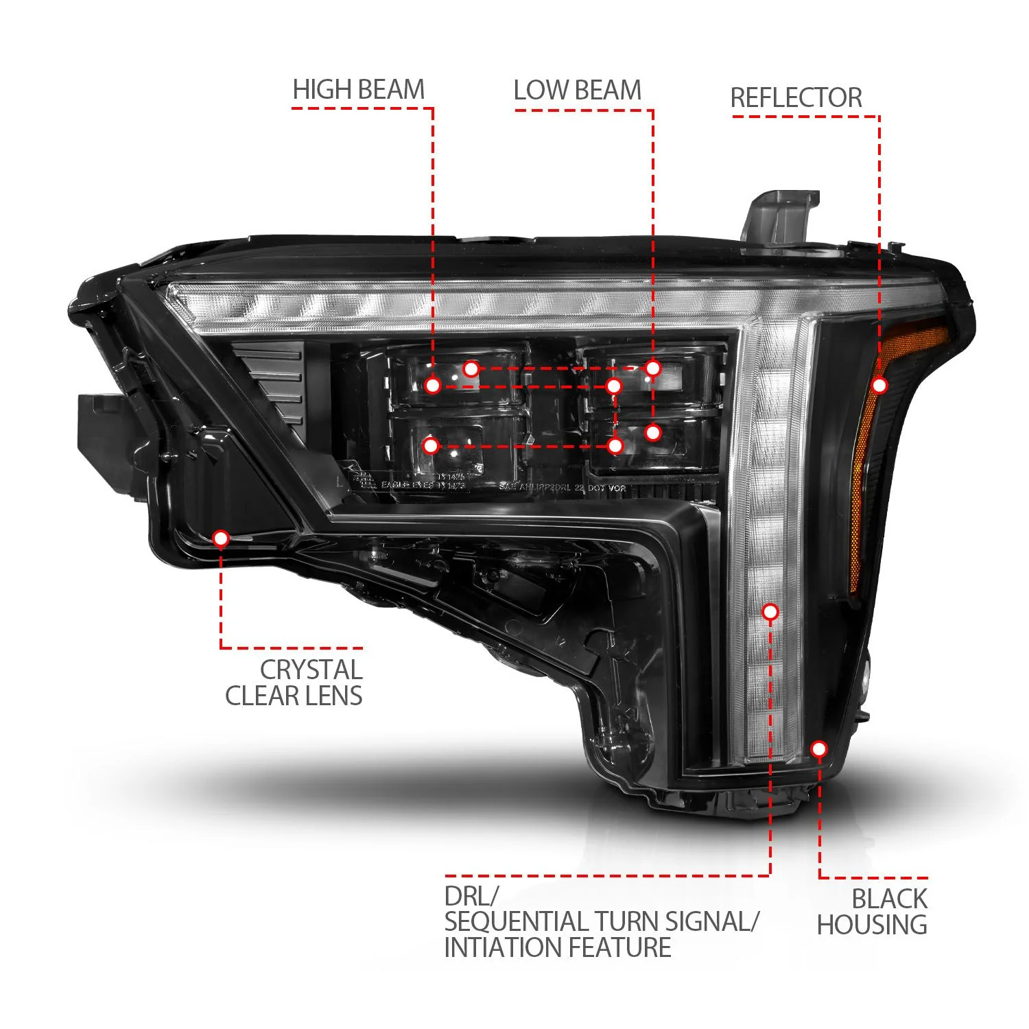 Z-Series Full LED Projector Headlights Tundra (2022+) Passenger Side - Image 3